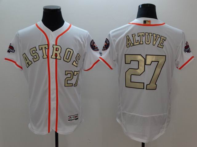 2017 world championship Houston Astros gold jerseys-027